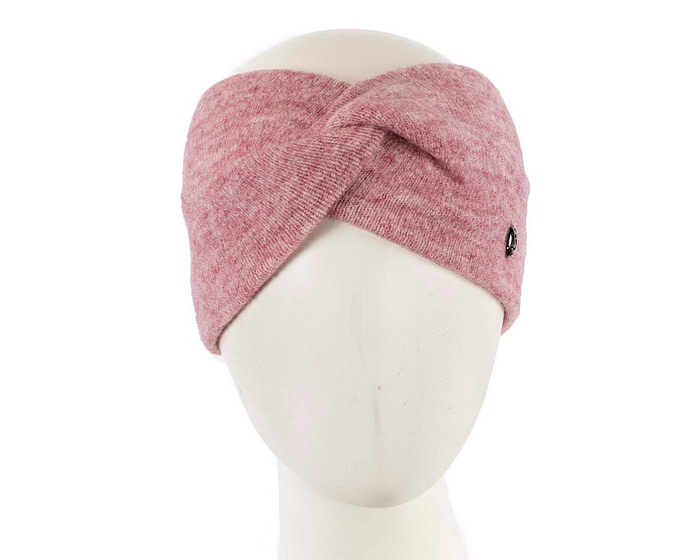 Pink European Made woolen headband