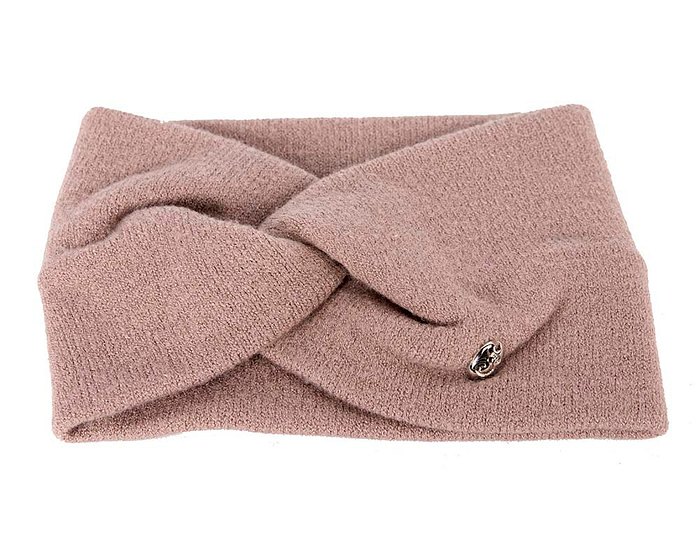 Taupe European Made woolen headband - Hats From OZ