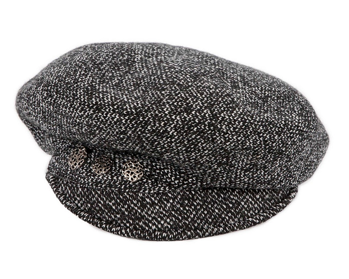 Warm charcoal wool winter fashion beret by Max Alexander JR011 - Hats From OZ