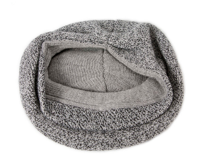 Warm grey wool winter fashion beret by Max Alexander JR011 - Hats From OZ