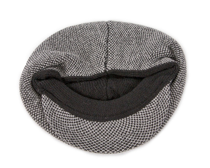 Warm grey wool winter fashion beret by Max Alexander JR015 - Hats From OZ