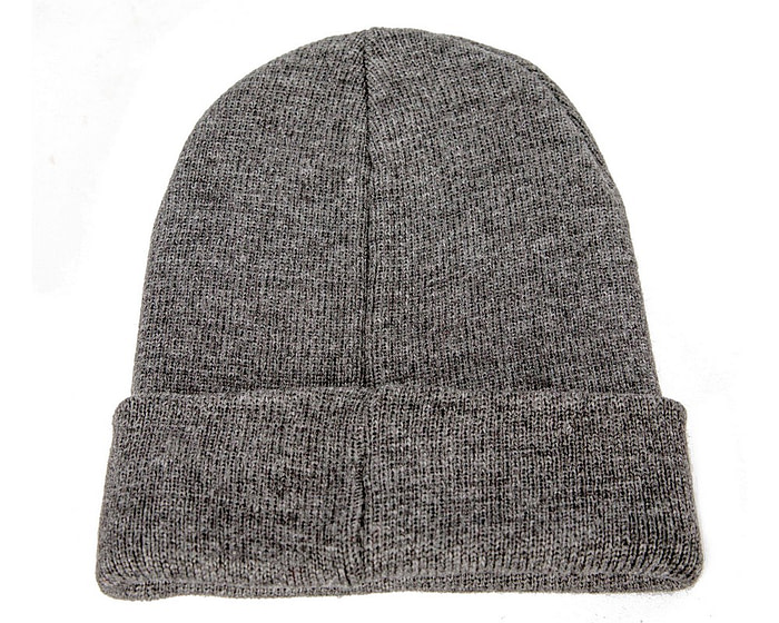 Warm European made dark grey beanie - Hats From OZ