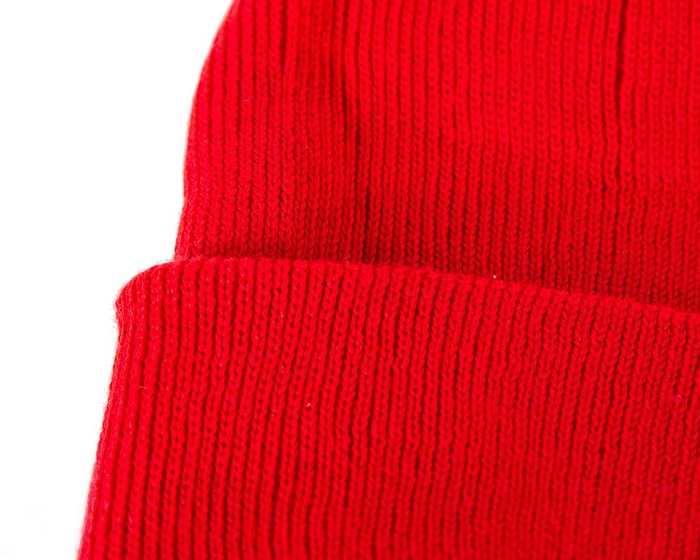 Warm European made red beanie - Hats From OZ