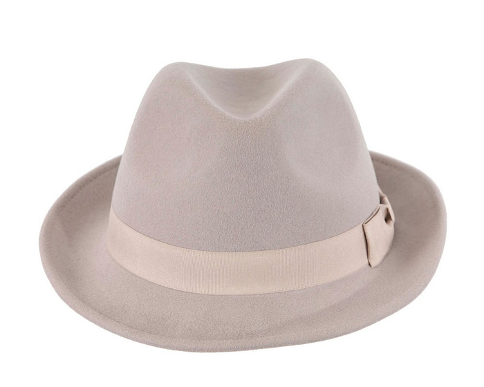 Grey Fedora Felt Blues Brothers Homburg Hat - Hats From OZ