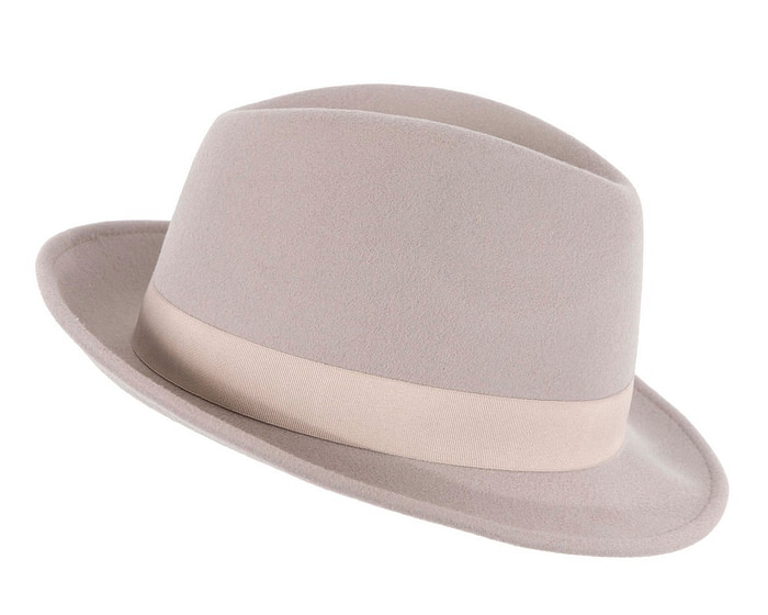 Grey Fedora Felt Blues Brothers Homburg Hat - Hats From OZ