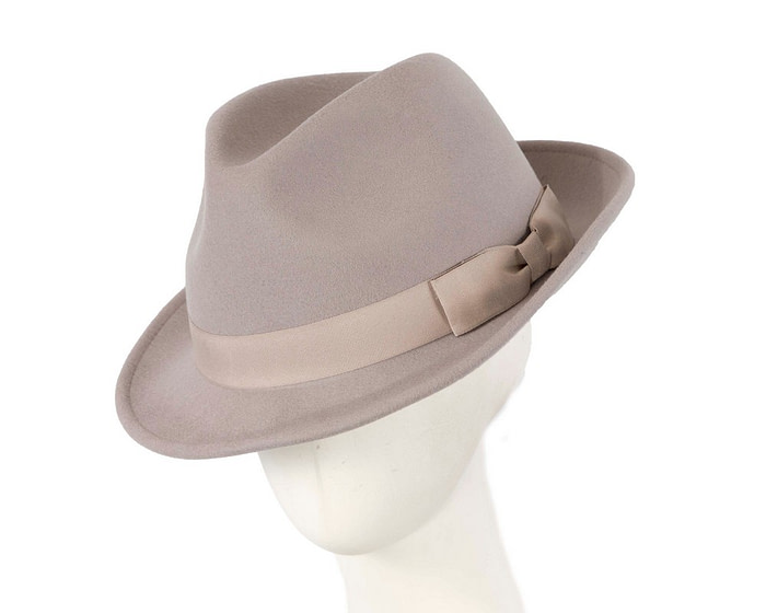 Grey Fedora Felt Blues Brothers Homburg Hat - Hats From OZ