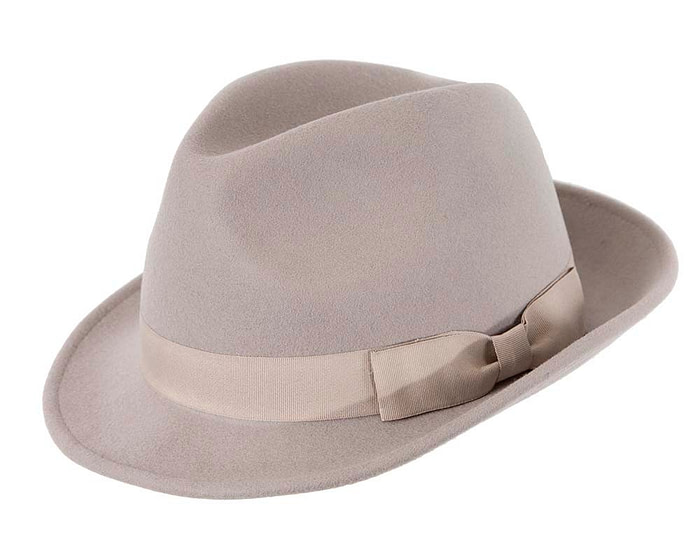 Grey Fedora Felt Blues Brothers Homburg Hat - Hats From OZ