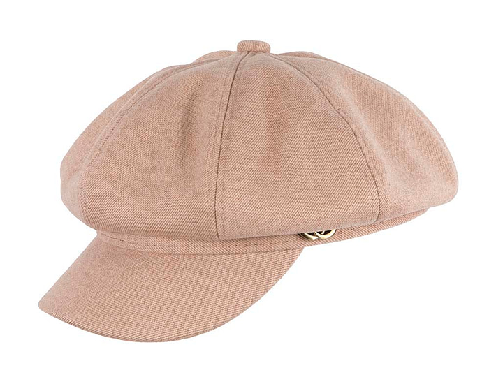 Soft beige newsboy cap by Max Alexander - Hats From OZ