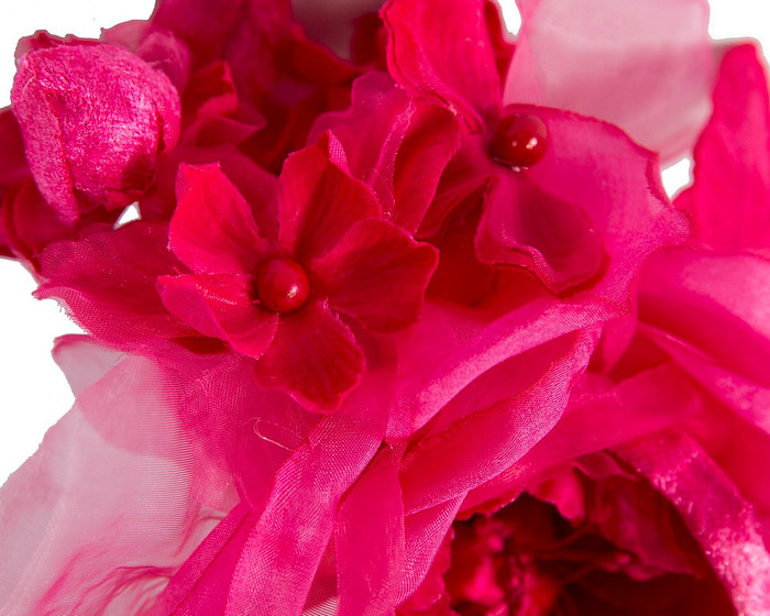 Fuchsia flower headband fascinator by Max Alexander - Hats From OZ