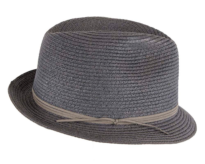 Navy Short Brim Fedora Hat - Hats From OZ