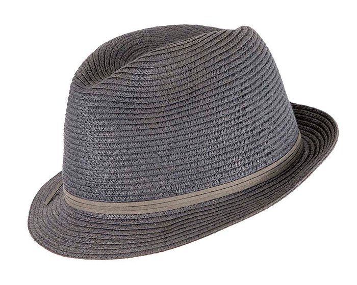 Navy Short Brim Fedora Hat - Hats From OZ