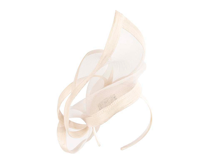 Cream racing fascinator by Fillies Collection S107 - Hats From OZ