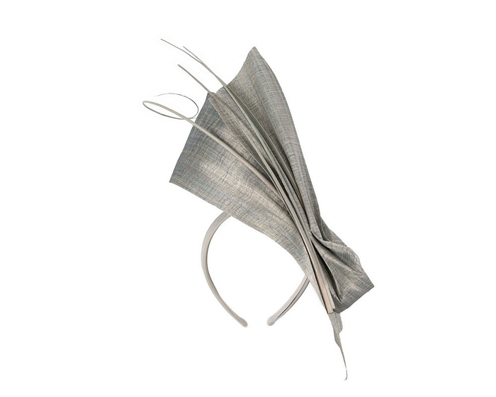 Edgy silver fascinator by Fillies Collection - Hats From OZ