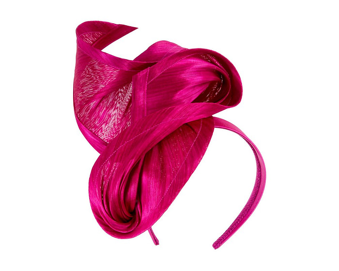 Fuchsia designers racing fascinator by Fillies Collection - Hats From OZ