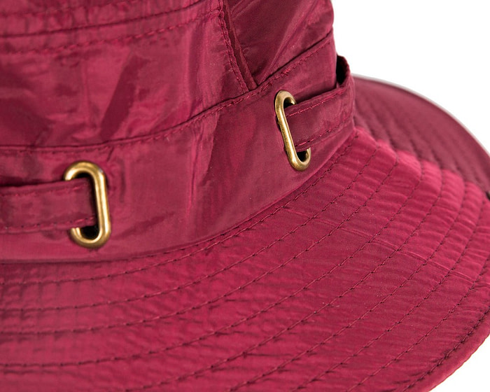 Burgundy casual weatherproof bucket golf hat SP514 - Hats From OZ