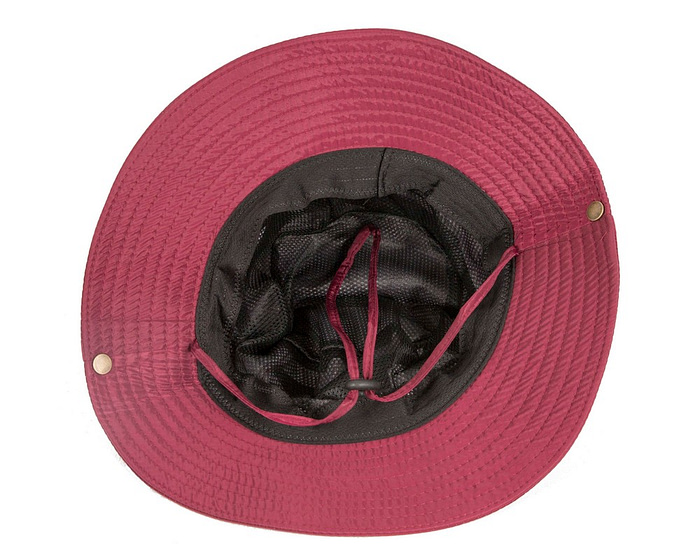 Burgundy casual weatherproof bucket golf hat SP514 - Hats From OZ