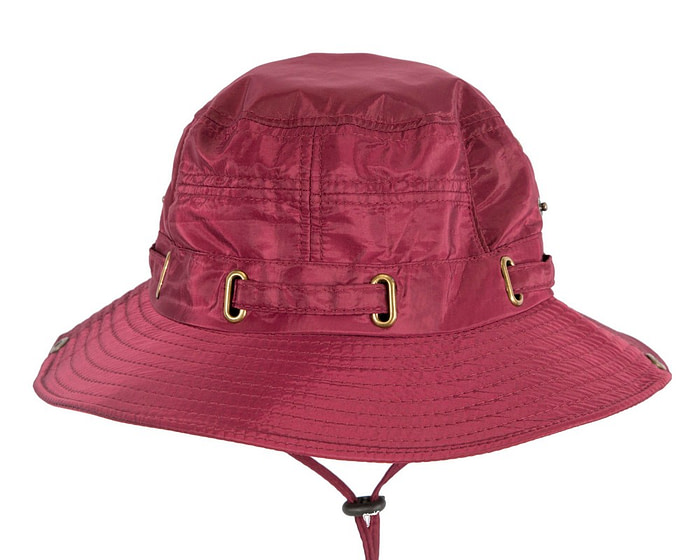 Burgundy casual weatherproof bucket golf hat SP514 - Hats From OZ