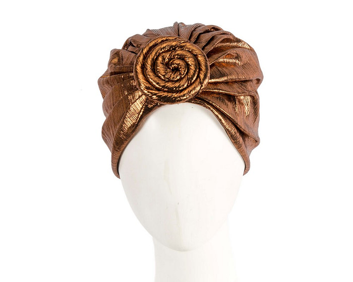 Shiny bronze turban by Max Alexander - Hats From OZ