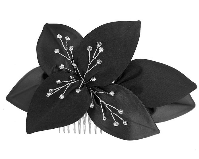 Black Fascinator comb for Mother of the Bride special occasions - Hats From OZ