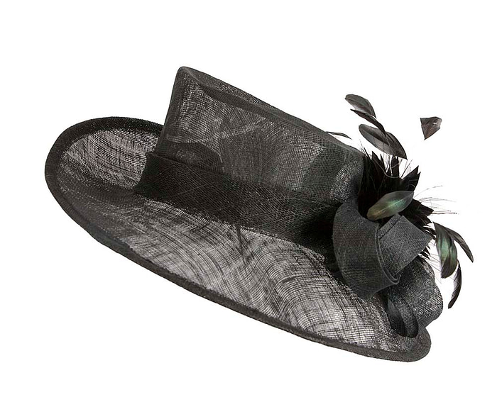 Black fashion sinamay hat - Hats From OZ