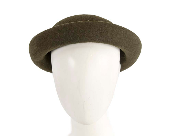 Olive felt hat - Hats From OZ