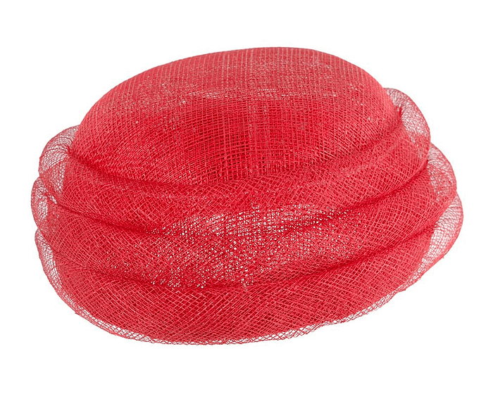 Large red sinamay beret hat - Hats From OZ