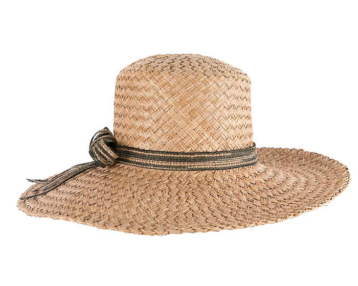 Wide brim straw summer hat - Hats From OZ