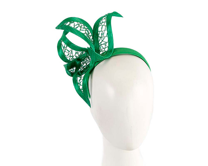 Exclusive green fascinator by Cupids Millinery Melbourne - Hats From OZ