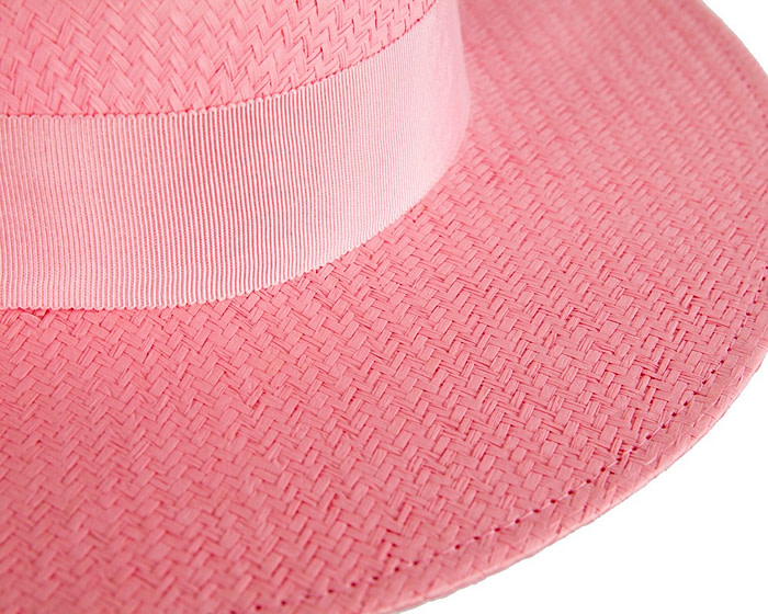 Pink boater hat by Max Alexander MA867 - Hats From OZ