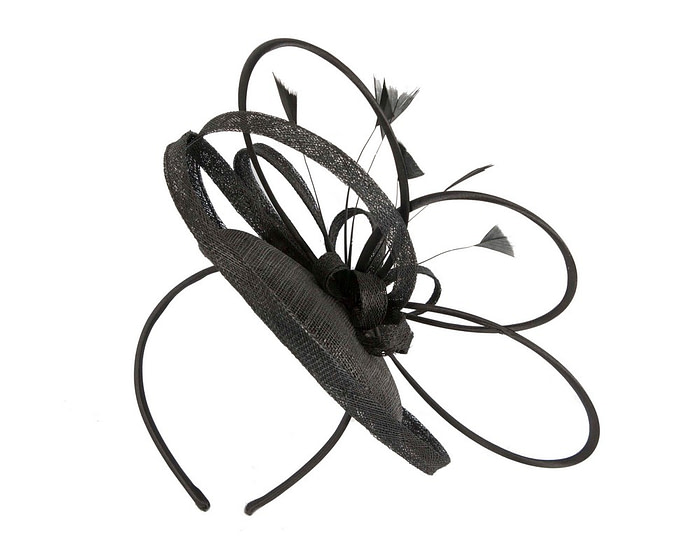 Black fascinator with feathers by Max Alexander - Hats From OZ