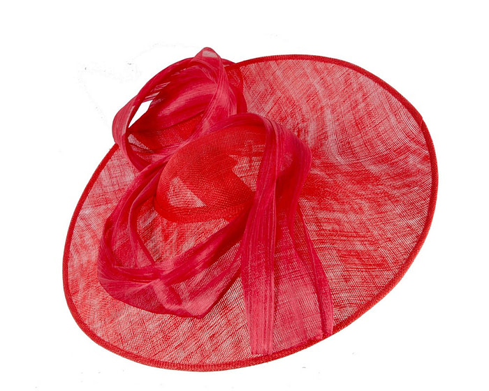Large red sinamay hatinator by Fillies Collection - Image 3