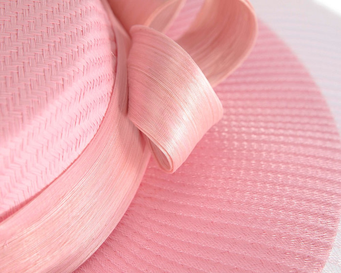 Large pink boater hat by Fillies Collection - Hats From OZ