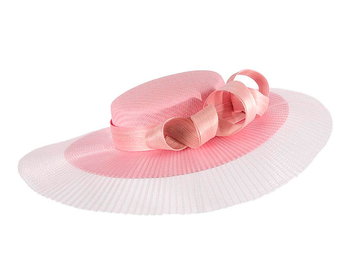 Large pink boater hat by Fillies Collection - Hats From OZ