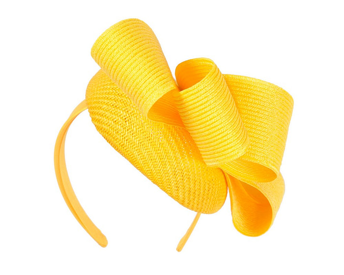 Yellow pillbox fascinator by Fillies Collection S286 - Hats From OZ