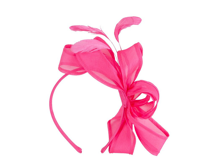 Fuchsia organza fascinator by Max Alexander - Hats From OZ