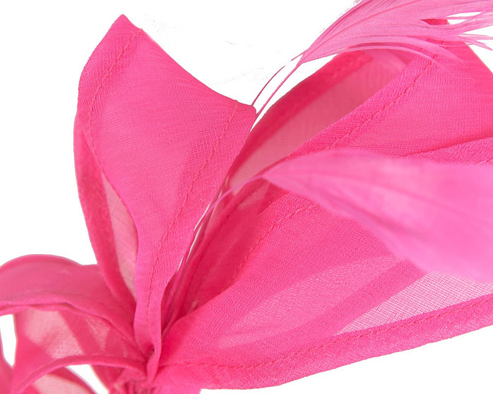 Fuchsia organza fascinator by Max Alexander - Hats From OZ