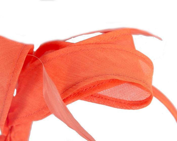 Orange organza fascinator by Max Alexander - Hats From OZ