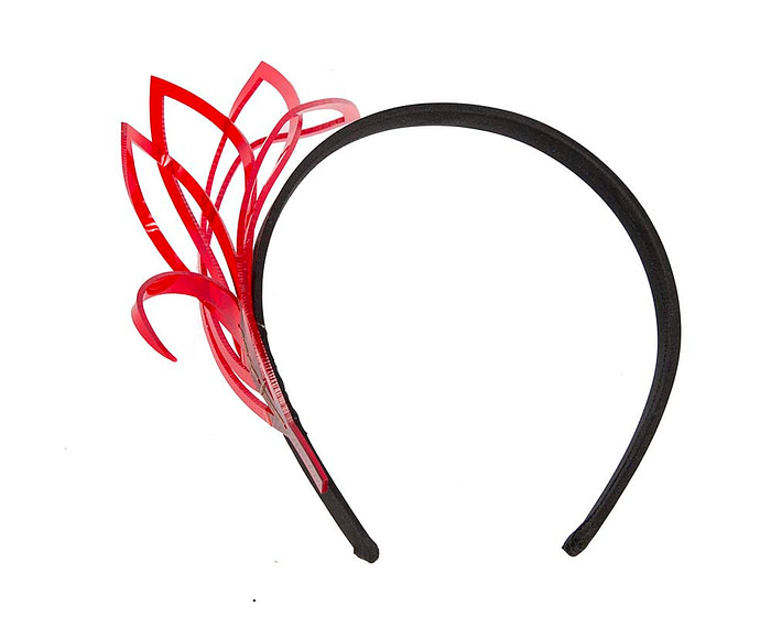 Exclusive designers red headband fascinator - Hats From OZ