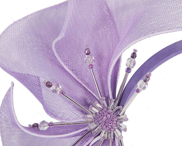 Bespoke lilac flower headband by Cupids Millinery - Hats From OZ