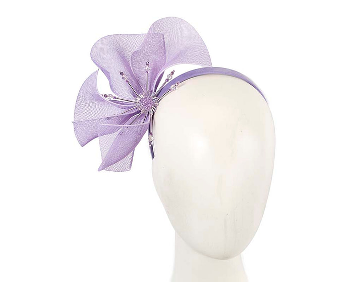 Bespoke lilac flower headband by Cupids Millinery - Hats From OZ