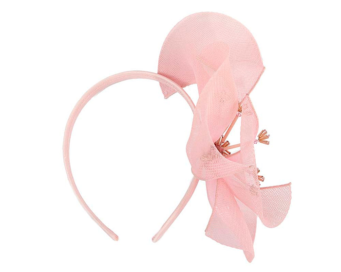 Bespoke pink flower headband by Cupids Millinery - Hats From OZ