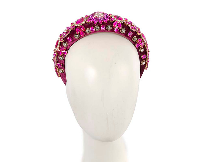 Fuchsia fascinator headband by Cupids Millinery - Hats From OZ