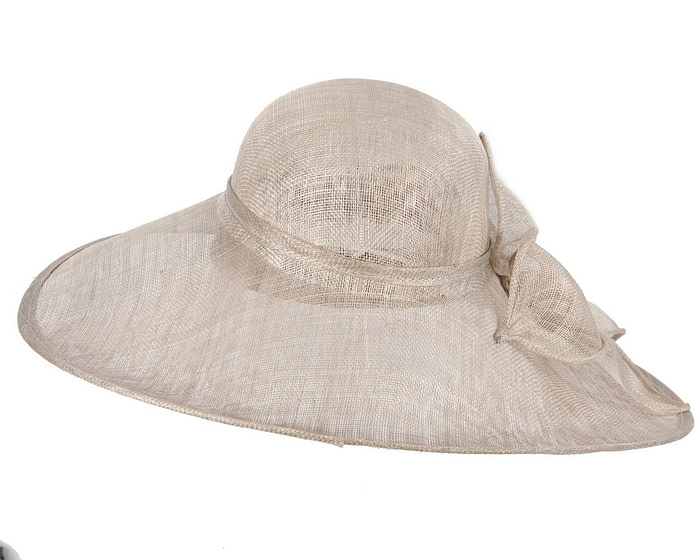 Silver wide brim racing fashion hat by Max Alexander - Hats From OZ