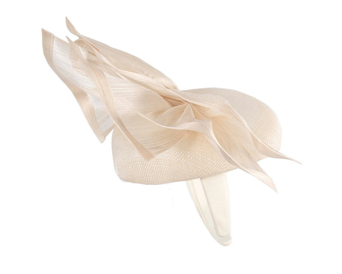 Bespoke cream racing fascinator by Fillies Collection S254 - Hats From OZ