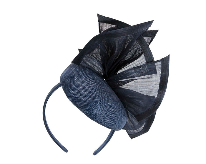 Bespoke navy racing fascinator by Fillies Collection S254 - Hats From OZ