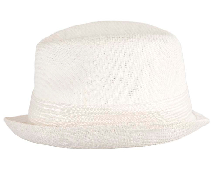 White ladies trilby hat by Max Alexander CU558 - Hats From OZ