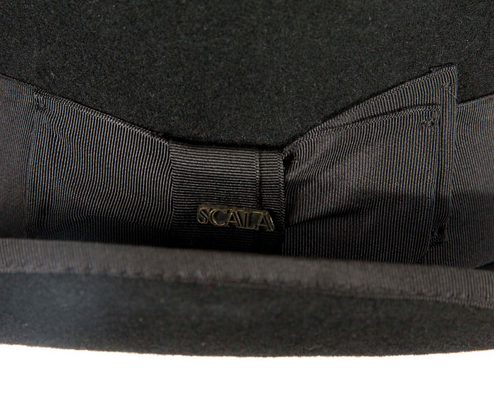 Black SCALA Felt Top Hat - Hats From OZ