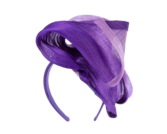 Lilac & Purple designers racing fascinator - Hats From OZ