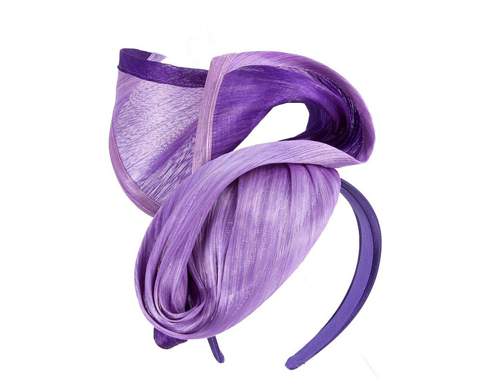 Lilac & Purple designers racing fascinator - Hats From OZ