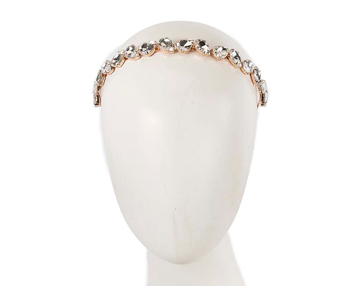 Petite silver crystal headband fascinator CU576 - Hats From OZ